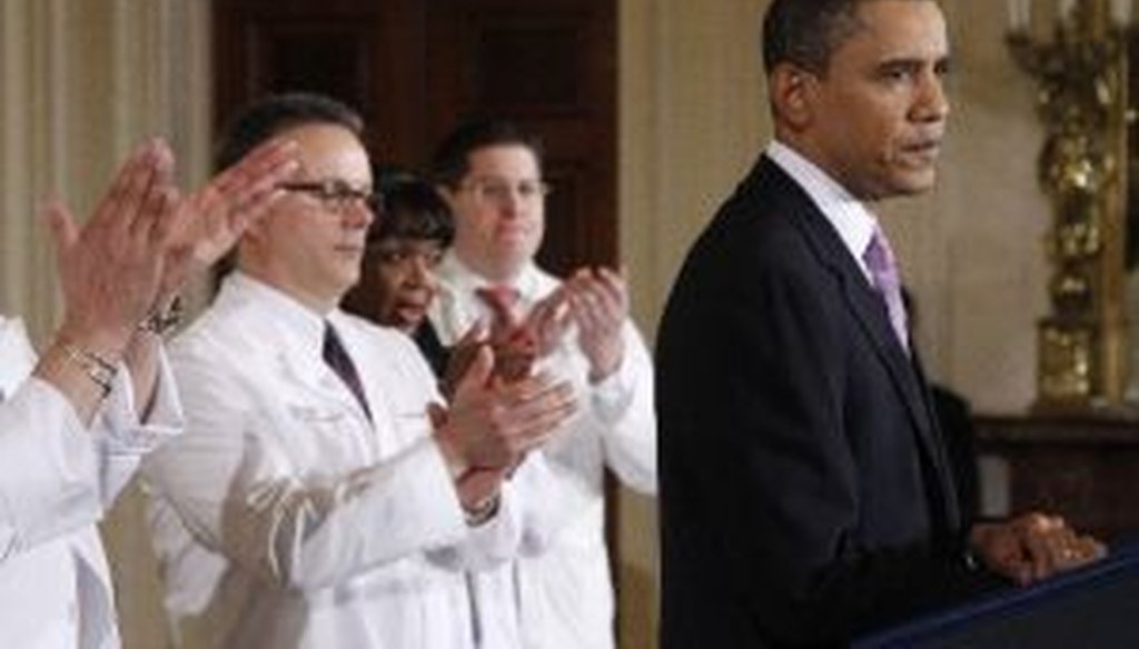 President Obama urges the Democrats to move forward on health care legislation.