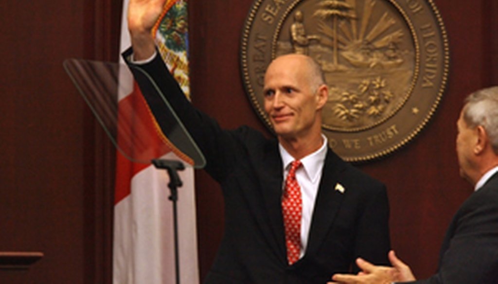 Gov. Rick Scott delivers his first State of the State speech.