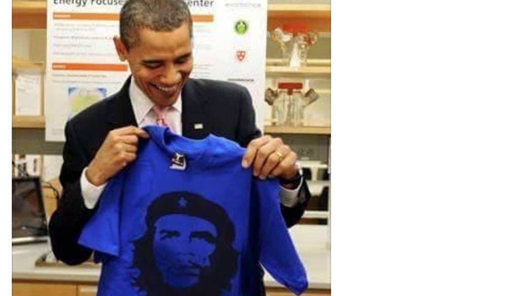 Sid Miller posted this doctored image of President Barack Obama on Facebook to chide Obama for his trip to Cuba.