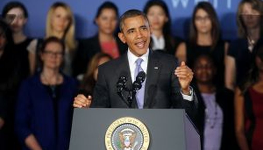 President Barack Obama spoke at Valencia College in Orlando on March 20, 2014. (AP Photo)