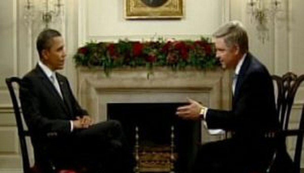 President Barack Obama sat down for an interview with WFLA anchor Keith Cate on Dec. 13, 2010. Among other issues, the president discussed that day's federal court ruling against the new health care law.