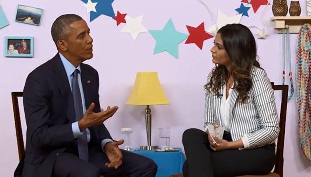 President Barack Obama sat for interviews with several YouTube celebrities, including Bethany Mota.