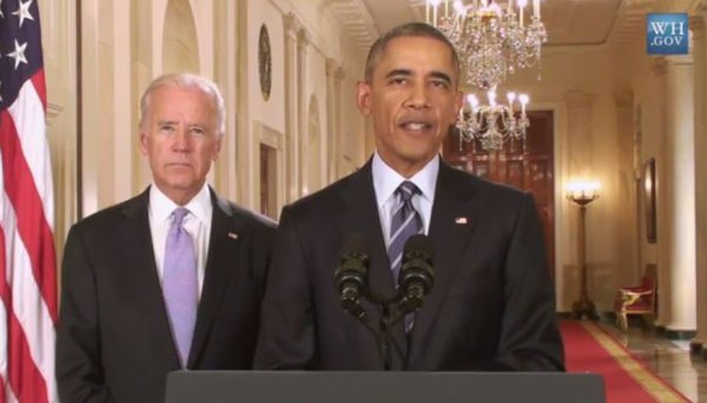 President Barack Obama and Vice President Joe Biden announce a nuclear agreement with Iran on July 14, 2015.