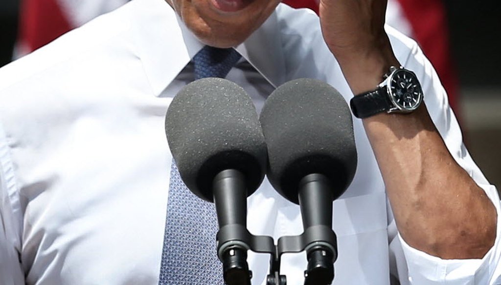 President Barack Obama wipes his brow while unveiling plans in June 2013 to reduce carbon pollution. Sen. Ron Johnson said he cast earlier votes to block Obama administration attempts to pass regulations "that Congress had earlier refused to enact.”