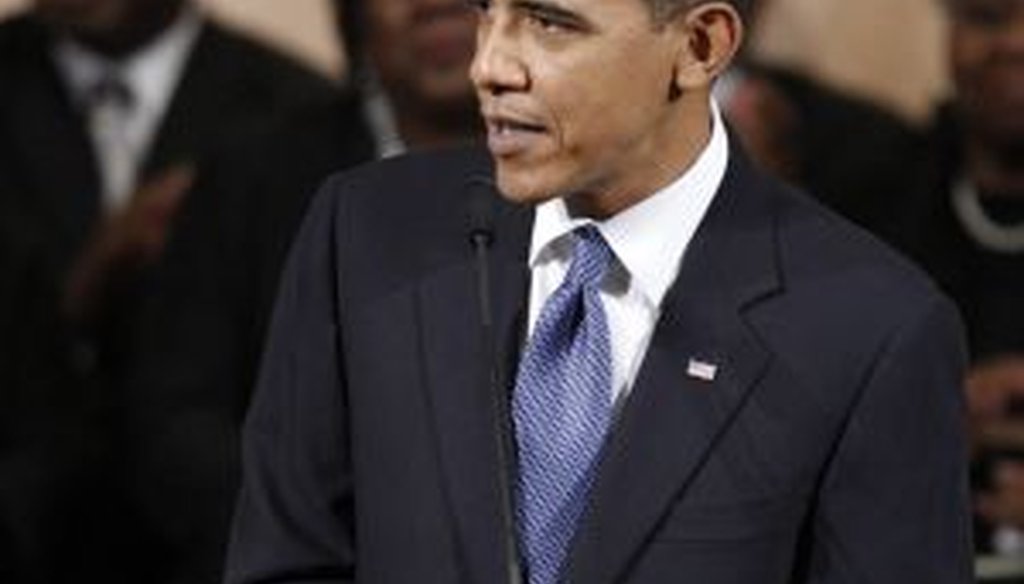 President Obama at a Washington church