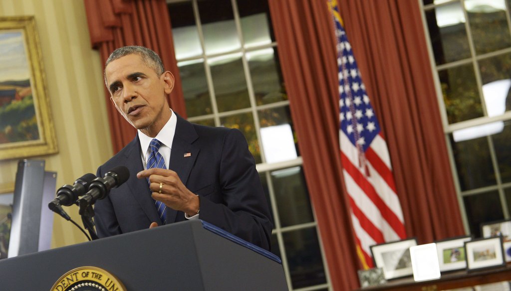 President Barack Obama talks about terrorism in an Oval Office speech on December 6, 2015.