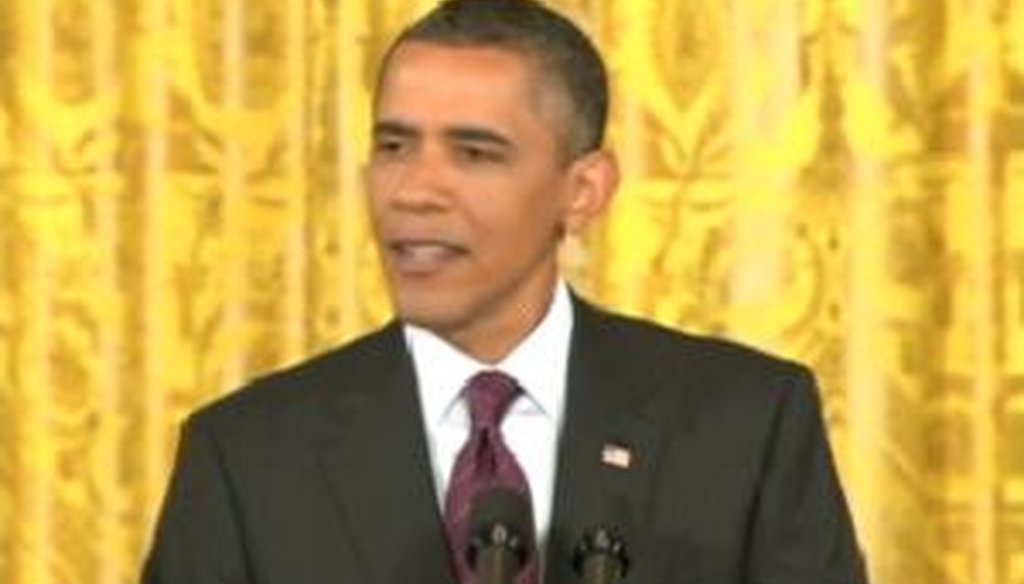 President Barack Obama held a news conference on June 29, 2011, promising regulatory reforms