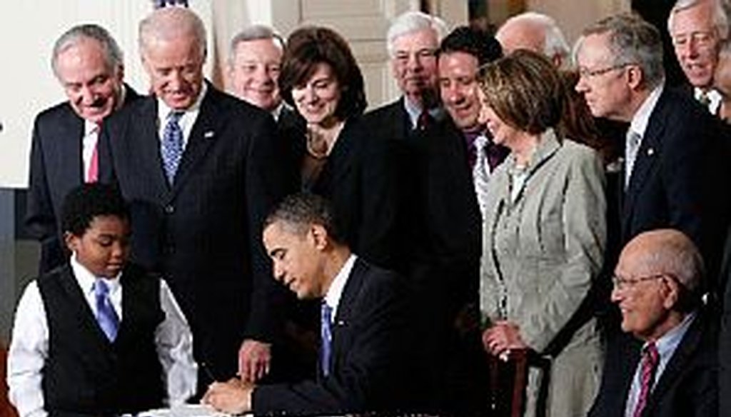 President Obama signed the Patient Protection and Affordable Care Act on March 23, 2010.