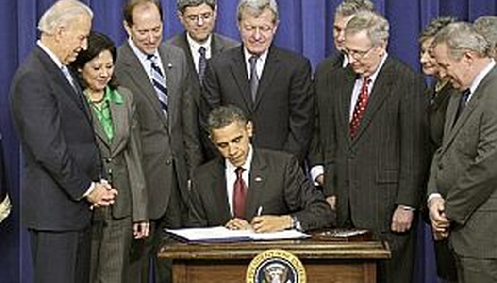 President Obama signs major tax legislation on Dec. 17, 2010.