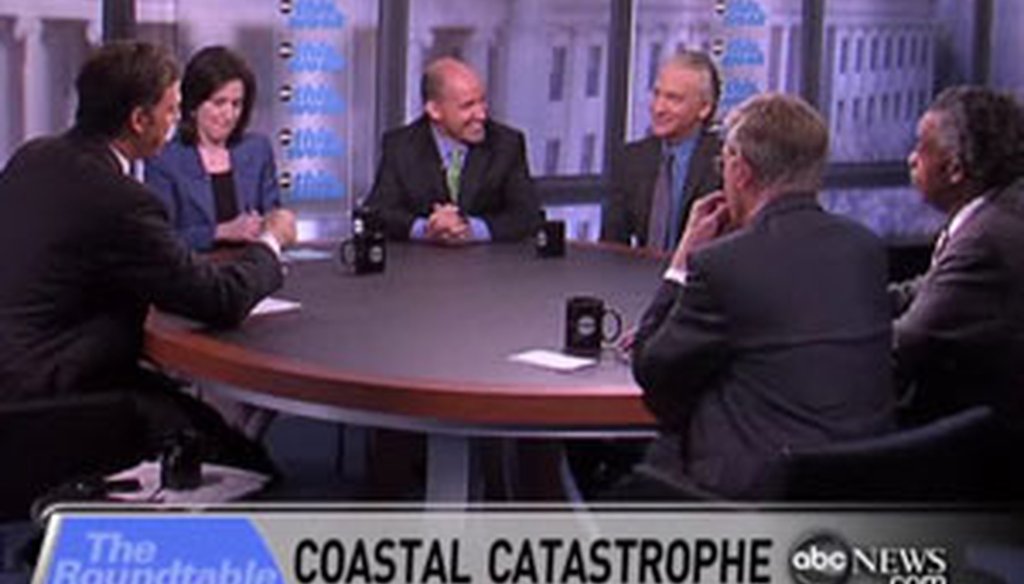 The oil leak in the Gulf of Mexico dominated the discussion in the Roundtable segment on ABC's 'This Week.'