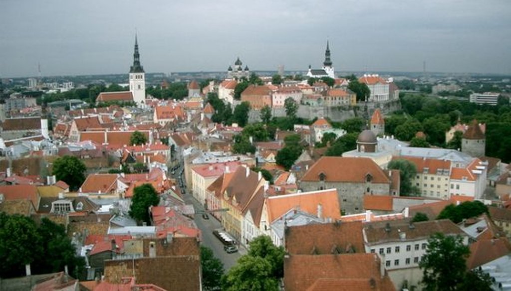 Old Town in Tallinn, Estonia, where filing your taxes takes five minutes -- if that. (Wikimedia commons/WikedKentaur)