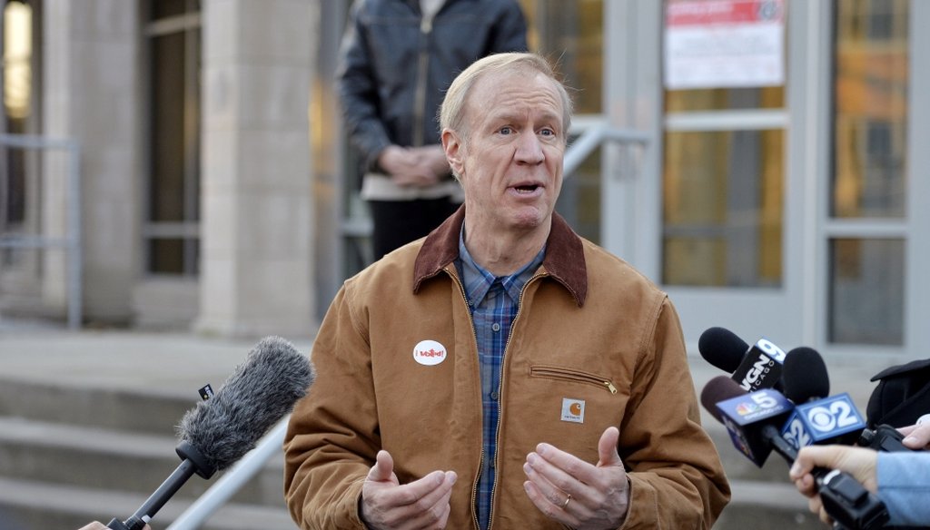 Illinois governor Bruce Rauner. (Photo by Brian Kersey/Getty Images)