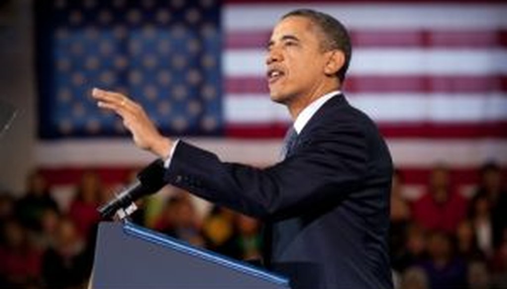On Dec. 6, 2011, President Barack Obama spoke at Osawatomie High School in Osawatomie, Kan. We checked a tax claim he made during the speech.