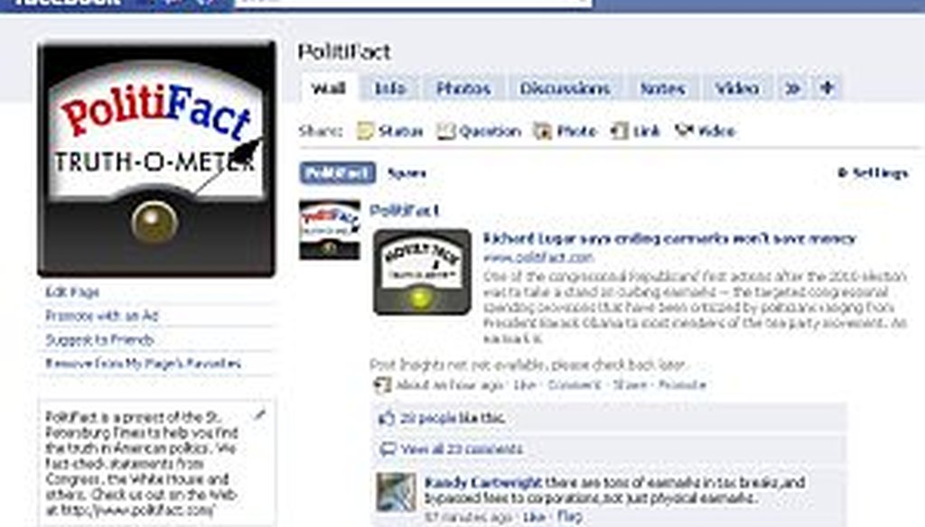 Share your thoughts on our reporting with other readers on Facebook.