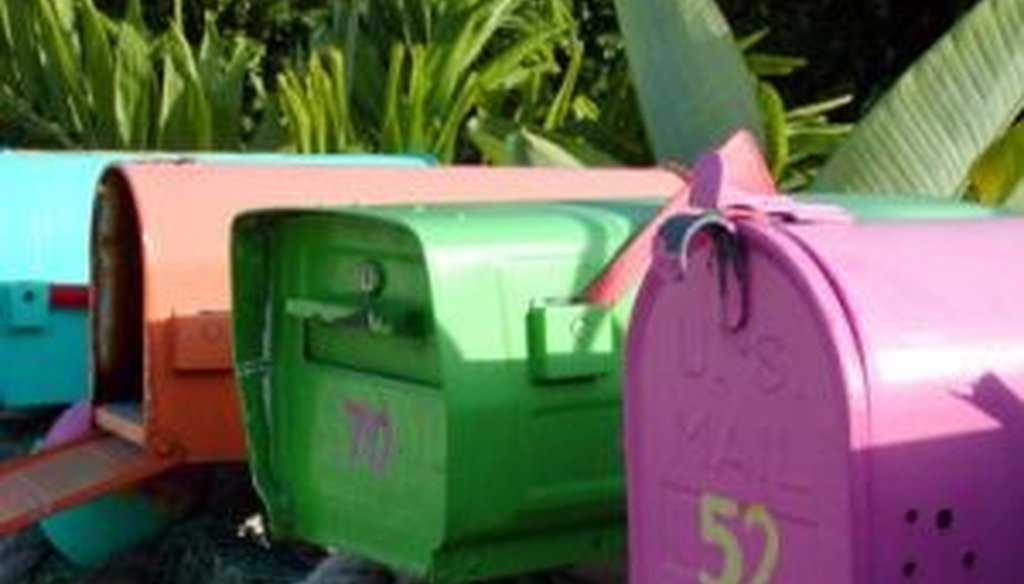 Some of our readers' comments recently have been as colorful as these mailboxes.