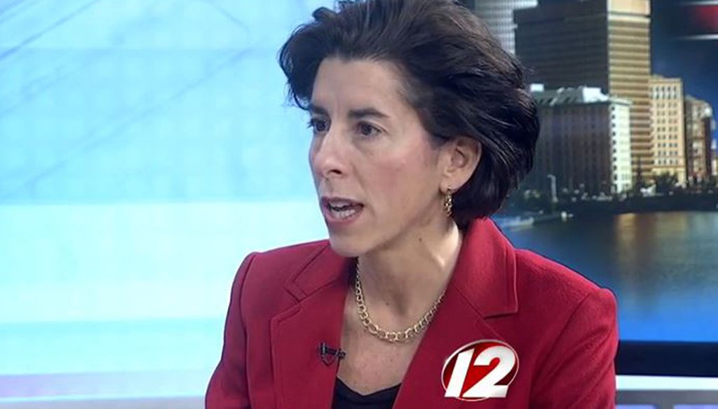 Rhode Island Gov. Gina Raimondo on the March 13, 2015, edition of WPRI-TV's "Newsmakers."