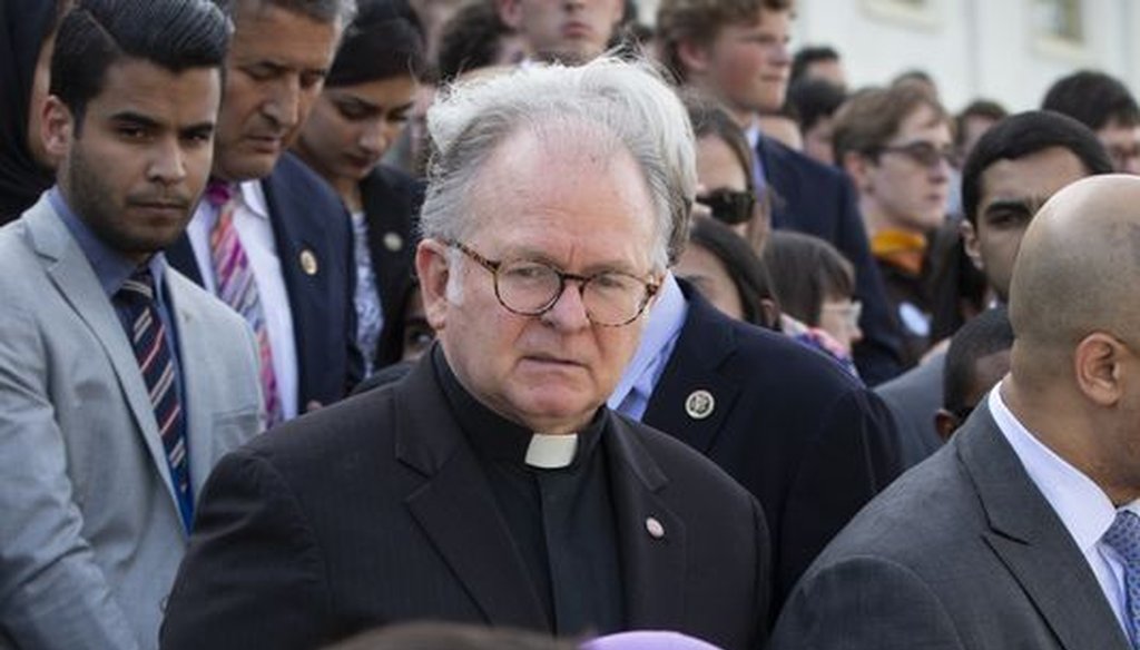 U.S. House chaplain Patrick Conroy was pushed to resign by House Speaker Paul Ryan, but then Conroy rescinded his resignation and Ryan relented. (AP) 