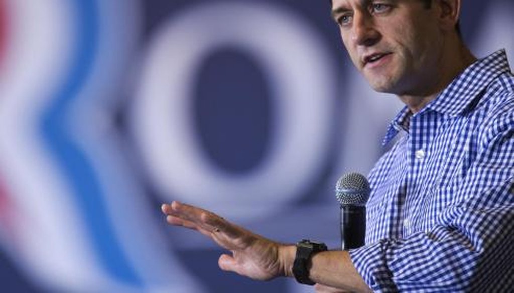 Decrying the nation's military readiness, House Speaker Paul Ryan made a broad claim about Air Force pilots scrounging for airplane parts.