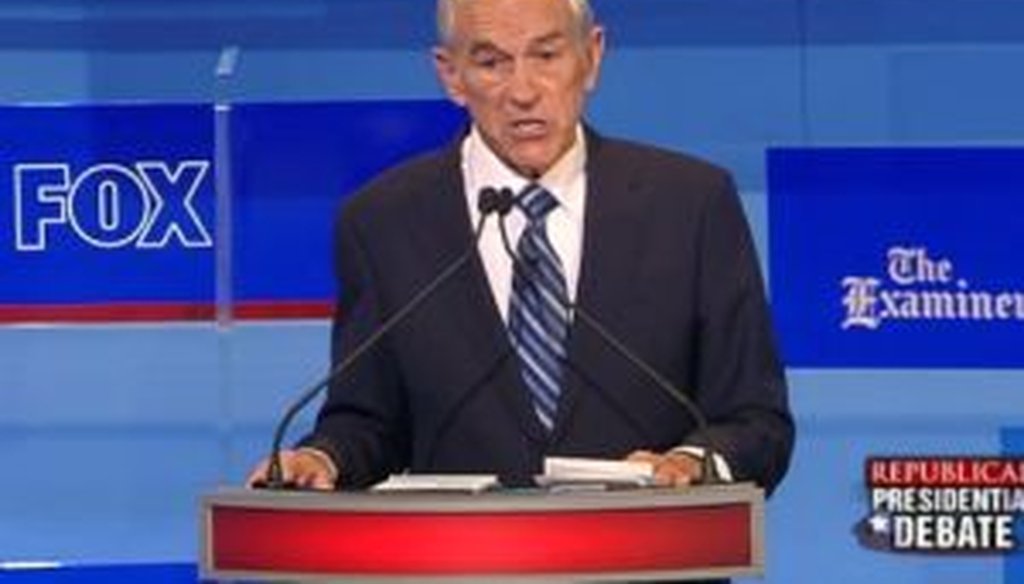 Rep. Ron Paul, R-Texas, was one of eight presidential candidates to take part in the Aug. 11, 2011, debate in Ames, Iowa.