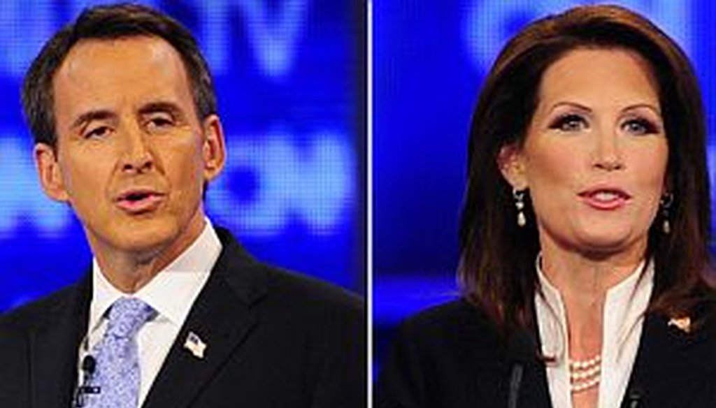 Tim Pawlenty and Michele Bachmann are competing for the Republican nomination for president.