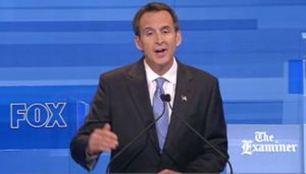 Former Minnesota Gov. Tim Pawlenty was one of eight candidates to take part in a debate in Ames, Iowa, on Aug. 11, 2011.