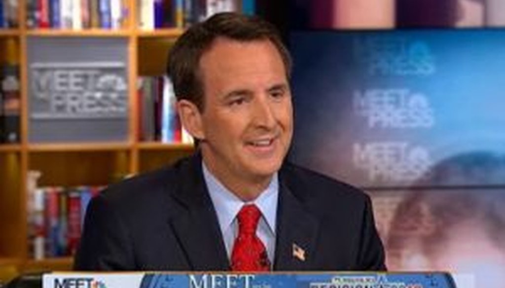 During an interview on "Meet the Press," Republican presidential candidate Tim Pawlenty discussed the science behind what causes homosexuality. We fact-checked two of his statements.