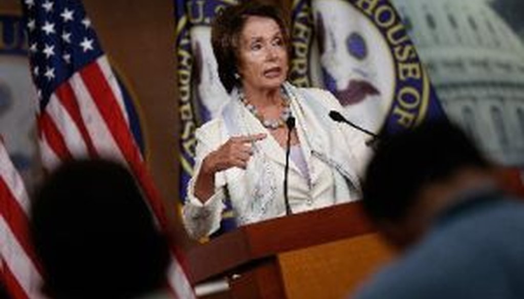 House Minority Leader Nancy Pelosi, D-Calif., answers questions during her weekly press conference at the U.S. Capitol on July 10, 2014.