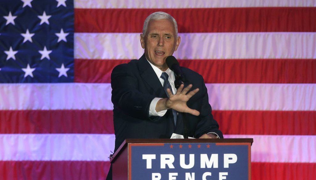 Mike Pence, the Republican vice presidential nominee