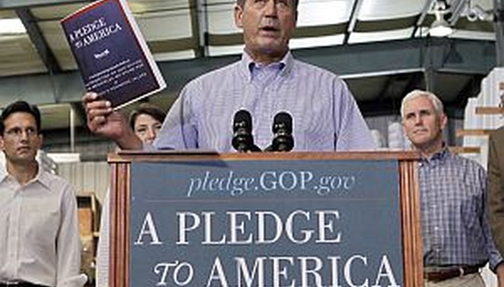 Republicans unveiled "A Pledge to America" during the campaign. How many promises will they be able to keep?