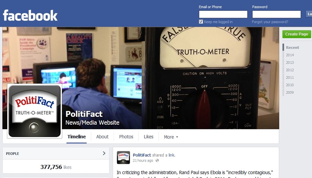 If you like Facebook, you can find our politics fact-checking there.