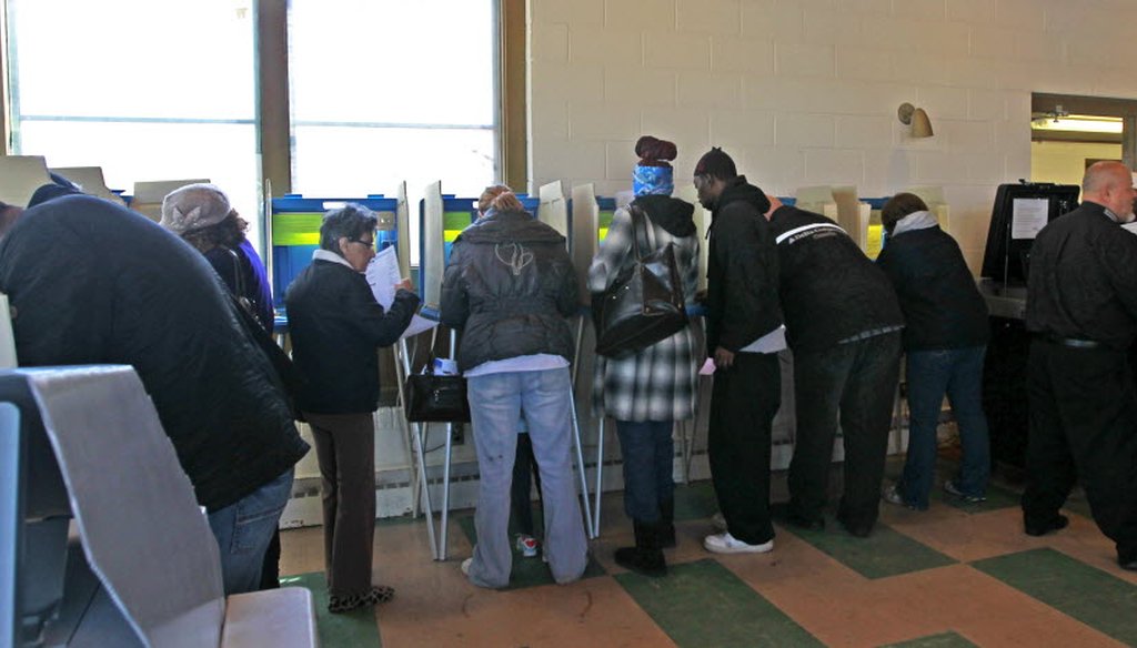 Voters at a polling place in Milwaukee cast their ballots in the April 5 election, which featured the state's presidential primary.
