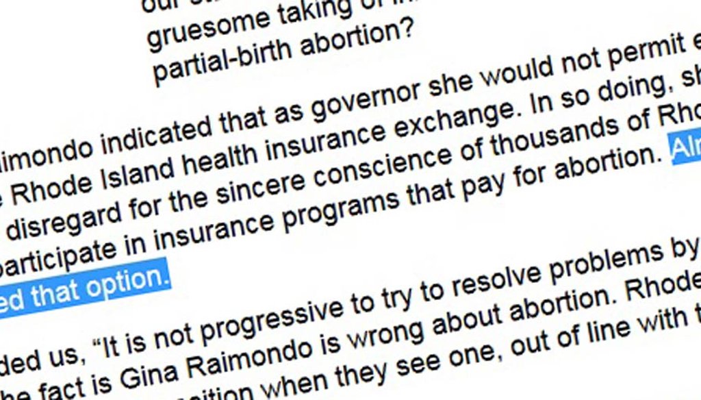 Portion of an editorial in the Rhode Island Catholic, the official weekly newspaper of the Diocese of Providence.