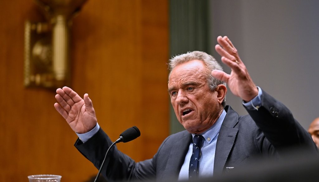 Secretary of Health and Human Services Robert F. Kennedy Jr. appears before a Senate committee on Health, Education, Labor and Pensions hearing at the U.S. Capitol on, May 14, 2025, in Washington. (AP)