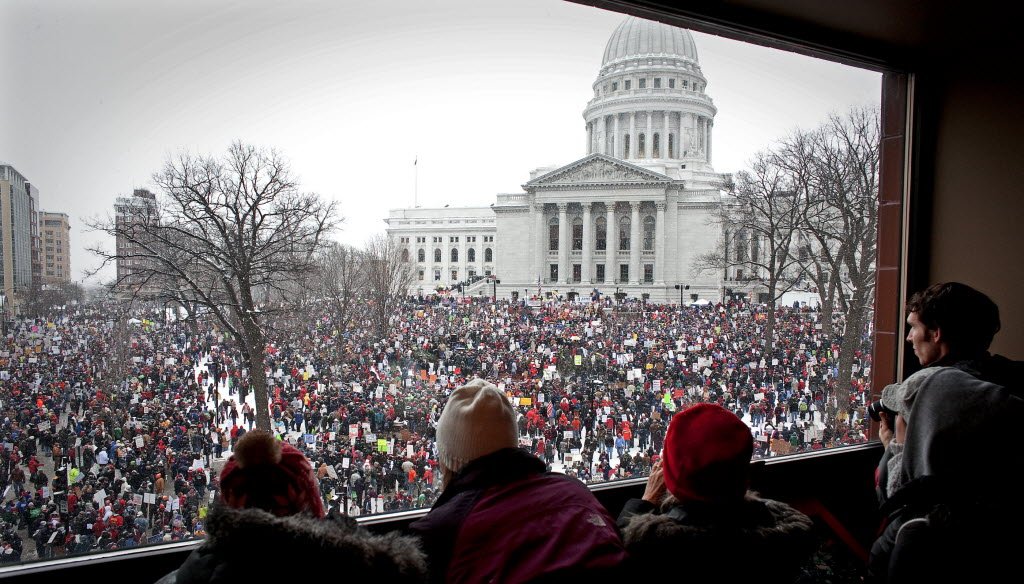 Rallies in Madison over collective bargaining changes were just one of the things that kept us busy in our first year.