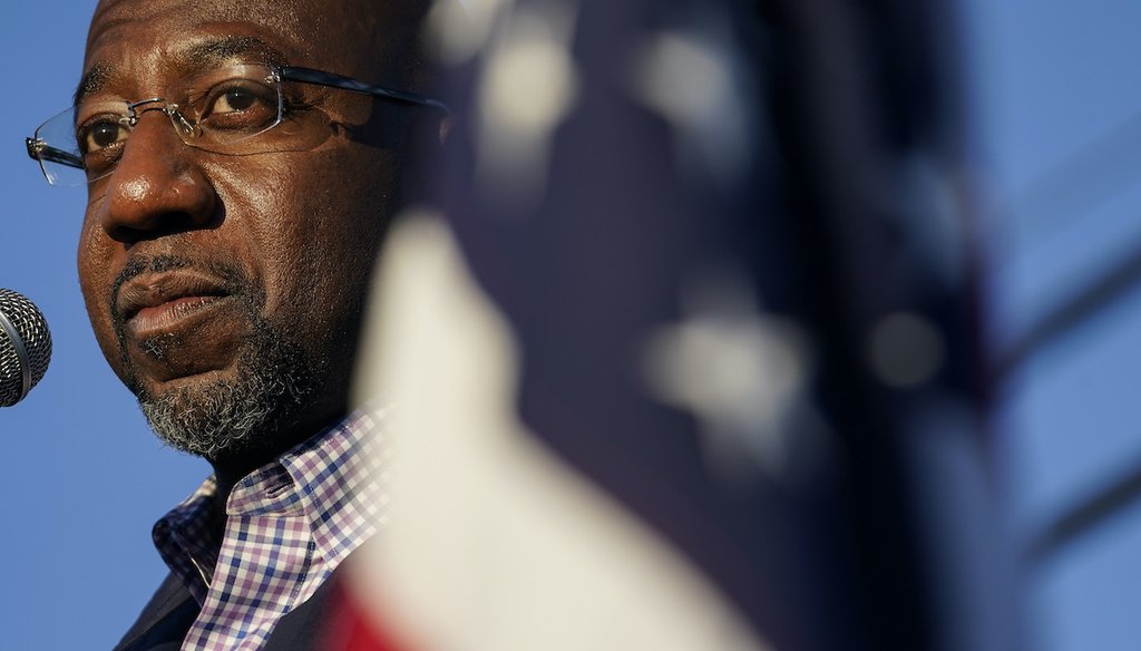 The Rev. Raphael Warnock's first run for public office was in the 2020 special election for the U.S. Senate seat held by Republican Kelly Loeffler. The two face off in a runoff on Jan. 5, 2021. (AP)