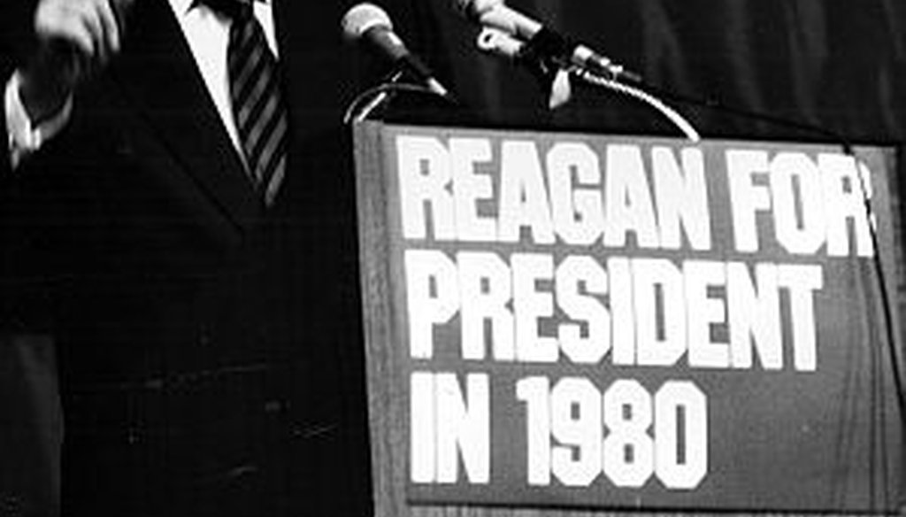 Future President Ronald Reagan campaigns in Atlanta in 1979. Former U.S. House Speaker Newt Gingrich referred to Reagan's 1980 campaign to explain why he can win the presidency in 2012. 