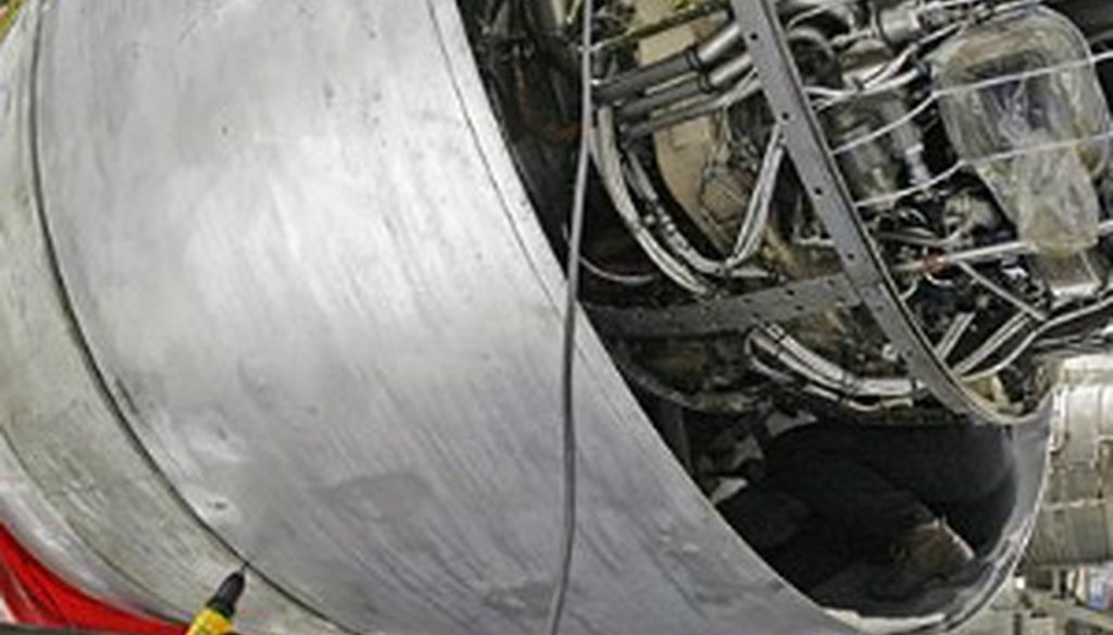 The Truth-O-Meter received a tuneup last week, much as this C-5 transport did in 2010.