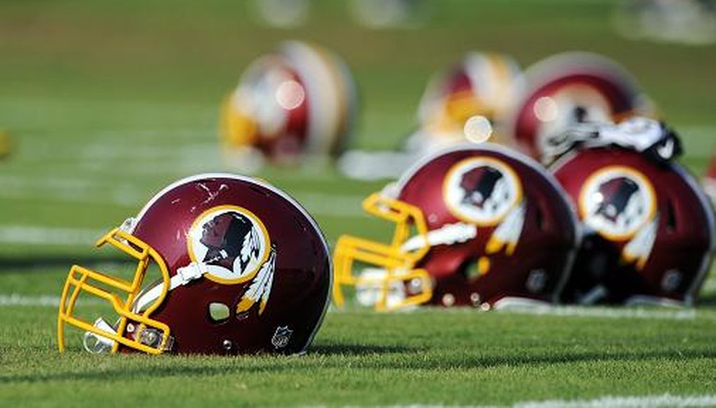 The Washington Redskins are appealing a decision by the U.S. Patent and Trademark Office that cancels a team trademark because it was ruled to be derogatory. AP Photo. 