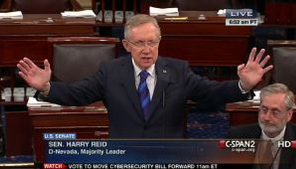 Senate Majority Leader Harry Reid, D-Nev., charged on the Senate floor that Mitt Romney hadn't paid taxes for 10 years, citing an anonymous source who invested in Romney's company, Bain Capital. The allegation drew wide criticism.