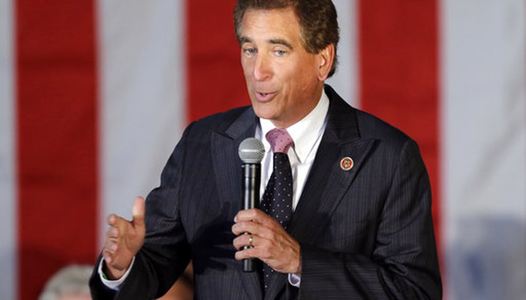 In this Sept. 29, 2014, file photo, U.S. Rep. Jim Renacci, R-Ohio, speaks in Independence, Ohio. Renacci failed to disclose nearly $50,000 in political contributions while registered as a Washington lobbyist starting in the lat