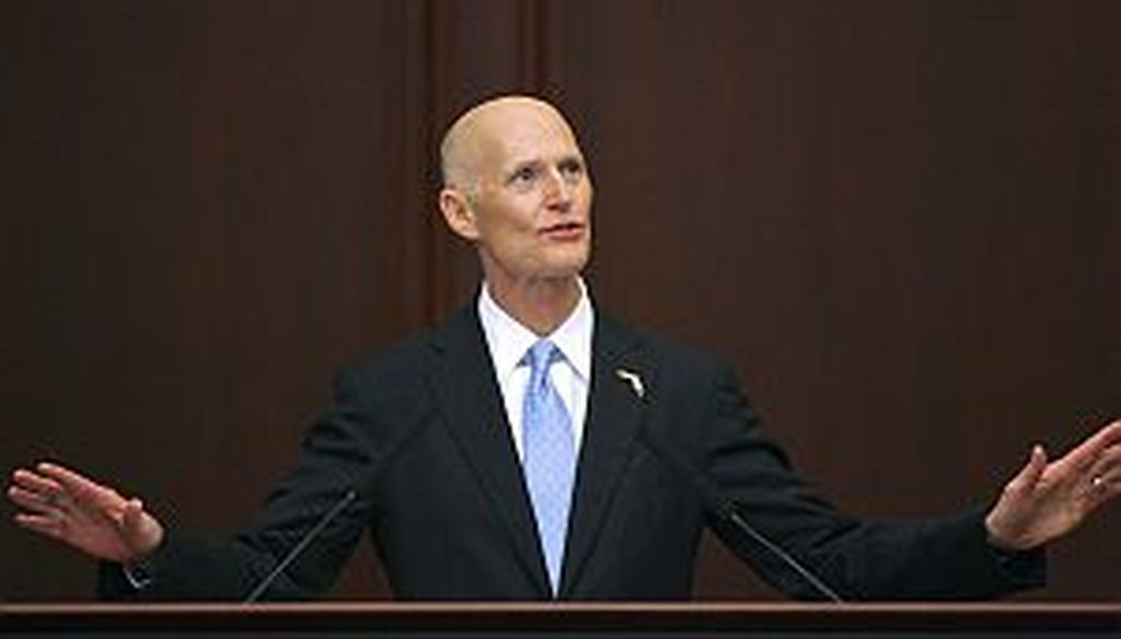 Rick Scott delivers the "State of the State" address on March 5, 2013. (AP Photo)