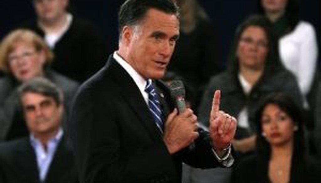 Mitt Romney squared off with President Barack Obama at Hofstra University in the second presidential debate of 2012.