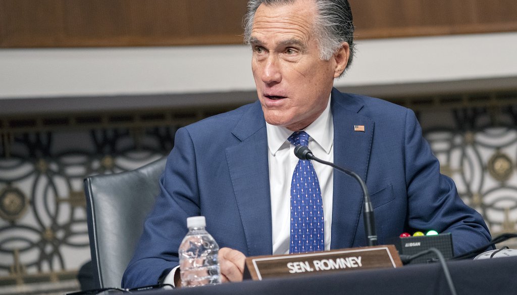 Sen. Mitt Romney, R-Utah, at a Senate hearing in January. (AP)
