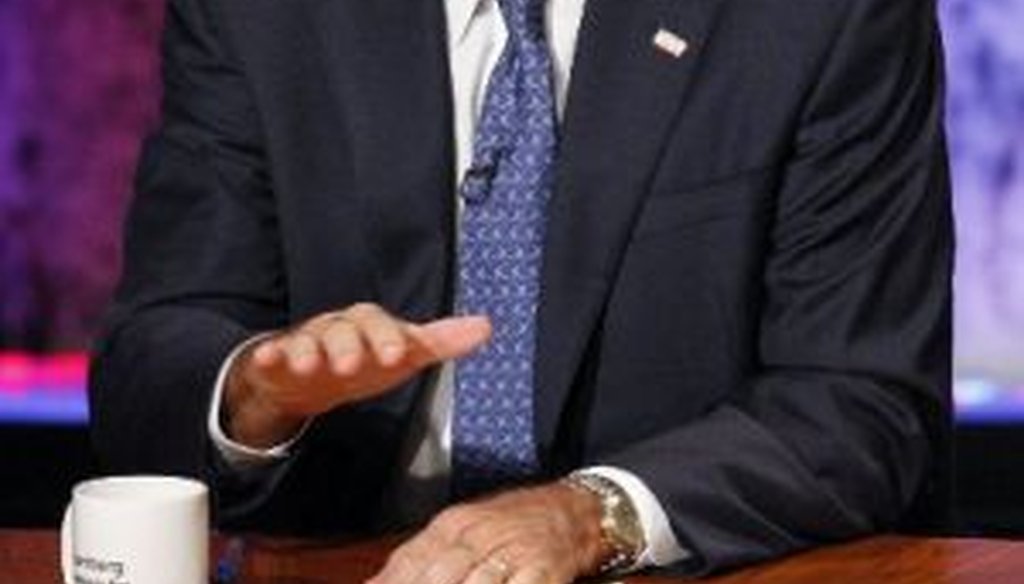 Former Massachusetts Gov. Mitt Romney defended his record on health care during an Oct. 11, 2011, debate in Hanover, N.H.