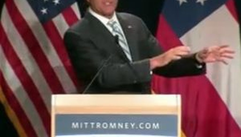 Speaking in Atlanta on Sept. 19, 2012, Mitt Romney said that “redistribution” has “never been a characteristic of America.” 