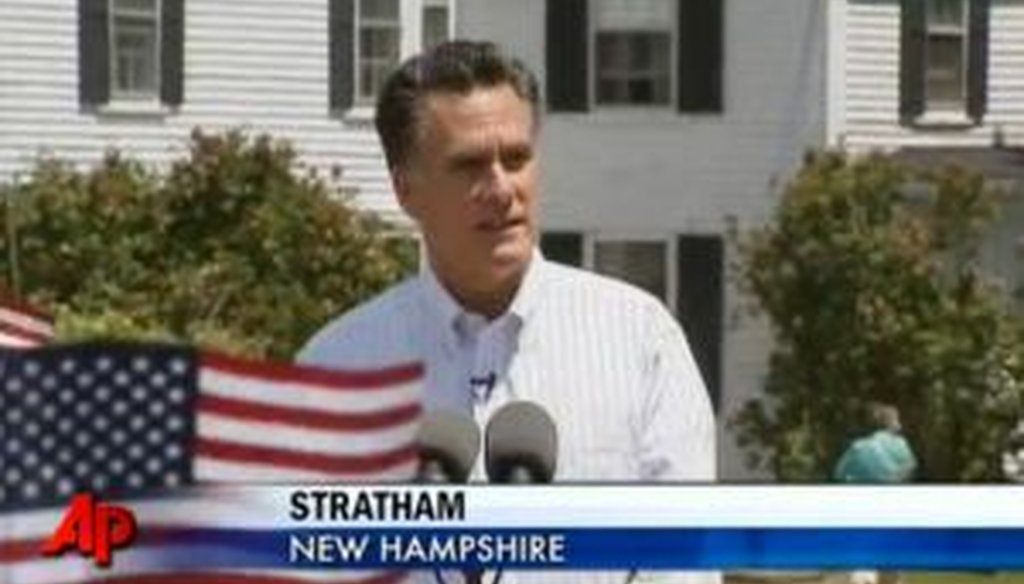 Former Massachusetts Gov. Mitt Romney officially announced his presidential bid on June 2, 2011. We checked some of what he said.
