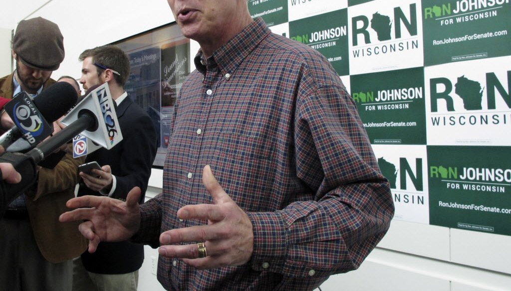 The state Democratic Party claims Republican U.S. Sen. Ron Johnson supports a plan to cut Social Security benefits and raise the retirement age. (Associated Press photo)