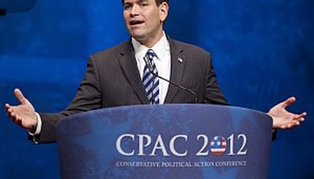 Marco Rubio was well-received at CPAC last year. (AP Photo)