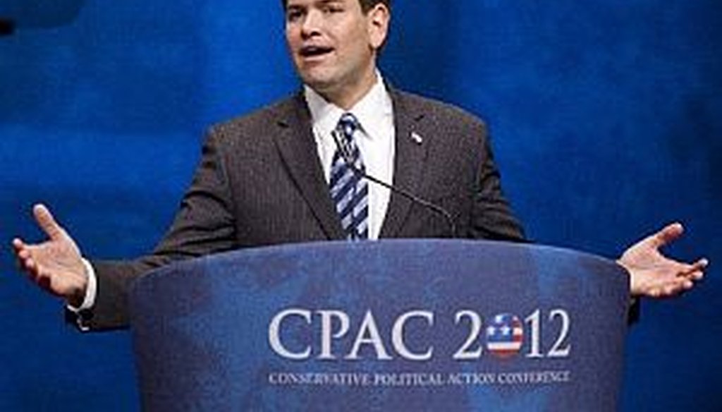 Sen. Marco Rubio, R-Fla., speaks at CPAC 2012.