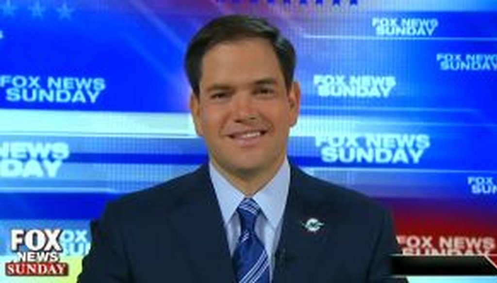 On "Fox News Sunday," Sen. Marco Rubio, R-Fla., said, “I never was in favor of shutting down the government." Is that correct?